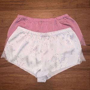 Victoria’s Secret Pajama Shorts with Lace Detail